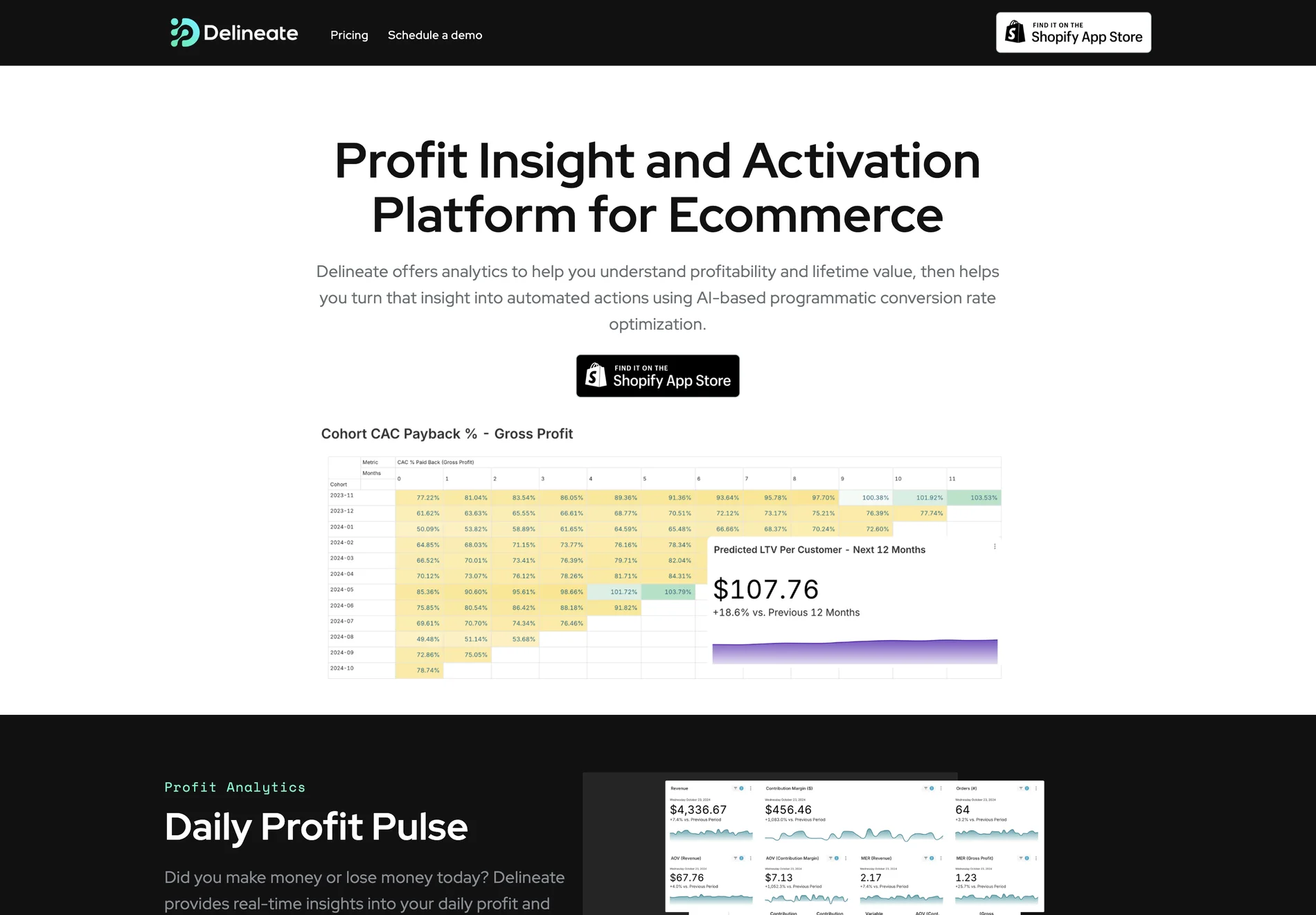 Delineate: Maximizing Ecommerce Profitability with AI-Driven Analytics