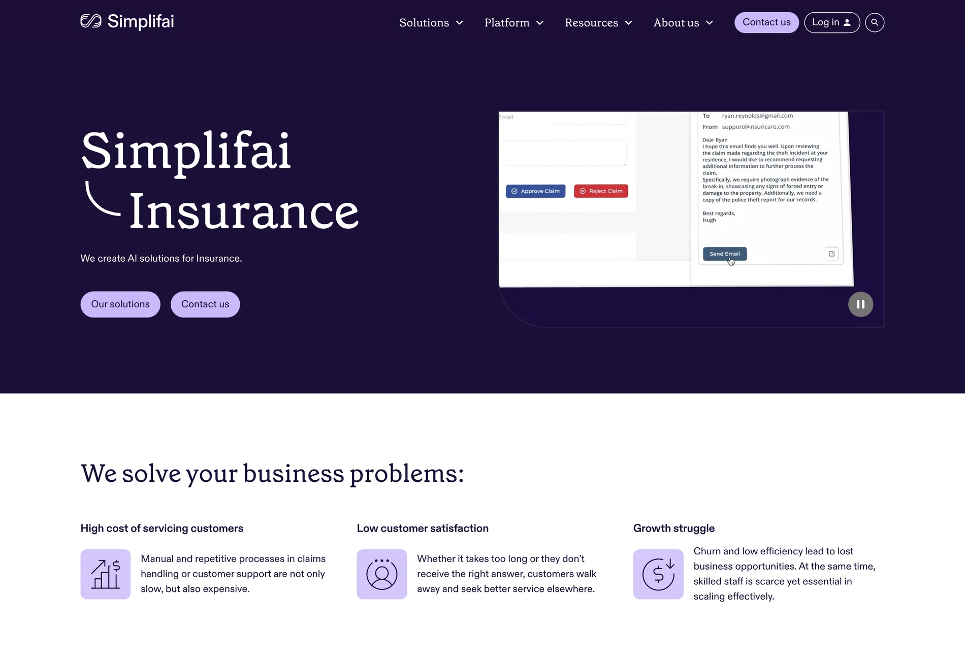 Simplifai: AI Solutions for Insurance - Streamlining Operations and Enhancing Customer Experience