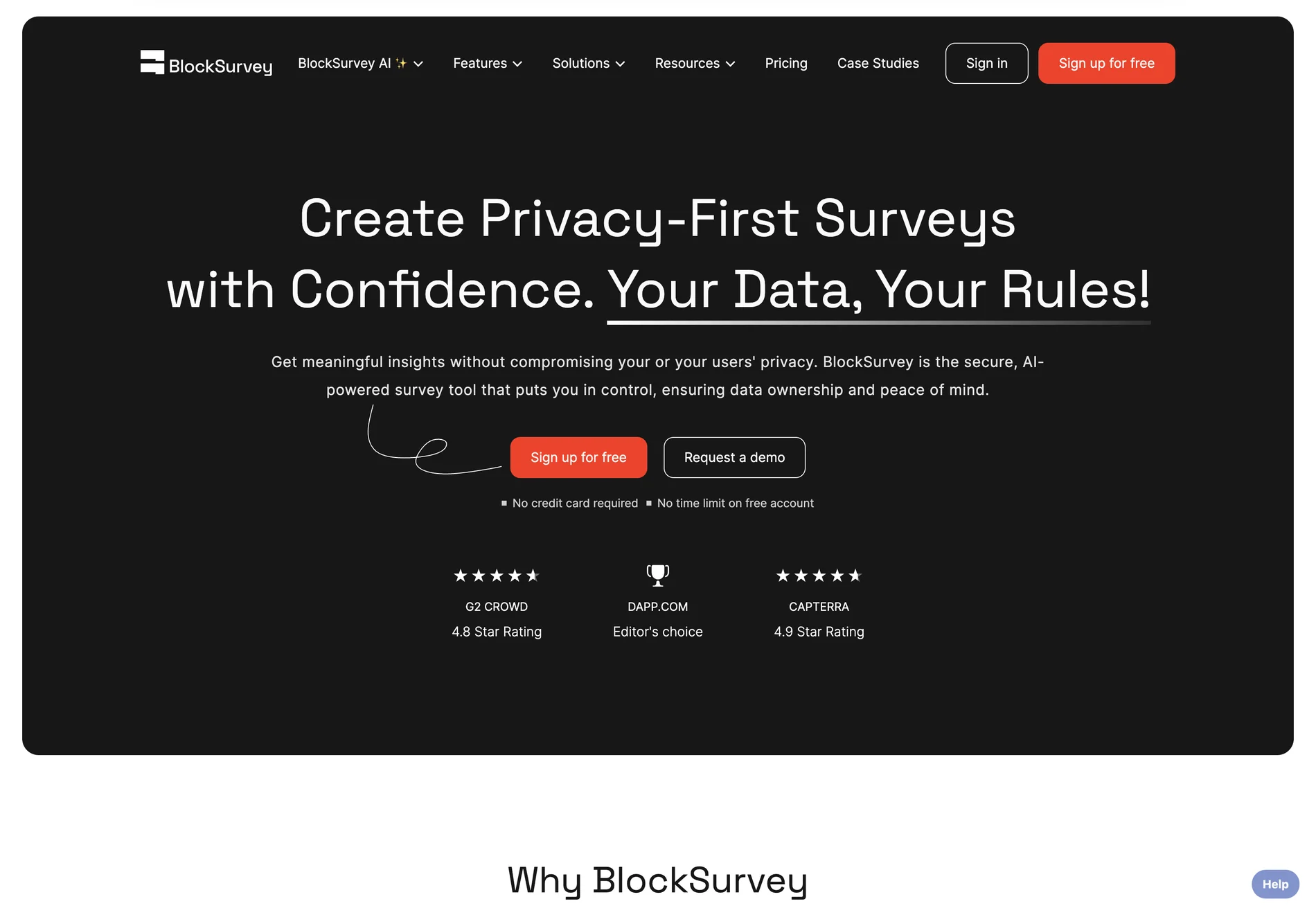 BlockSurvey: AI-Powered Surveys for Privacy-First Data Collection