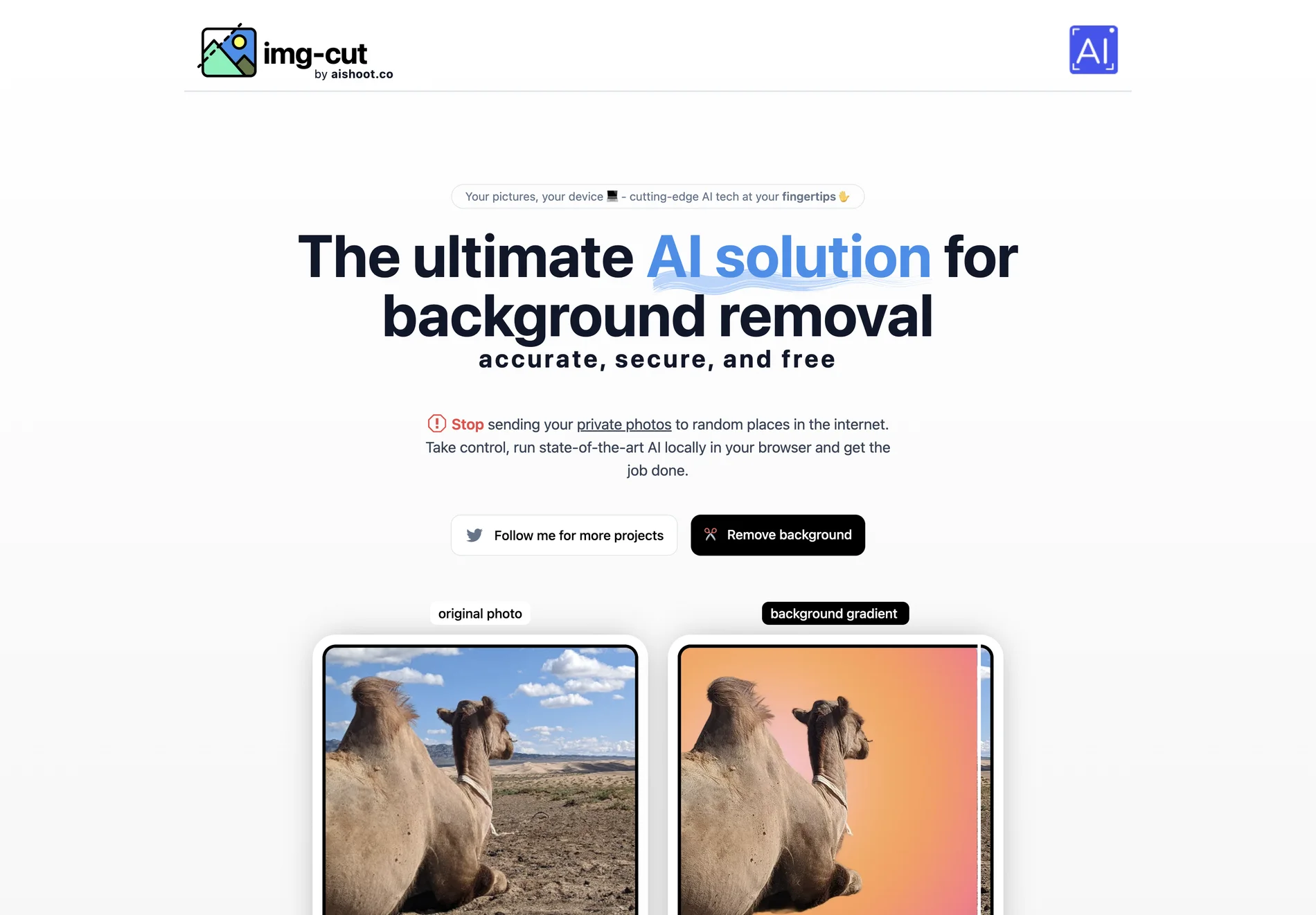 Img-Cut: Background Remover - Accurate, Secure, and Free