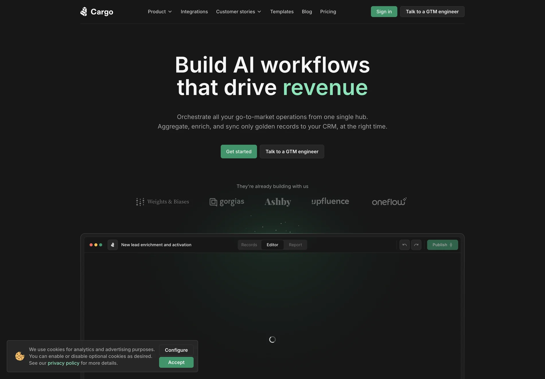 Cargo: Build AI Workflows That Drive Revenue