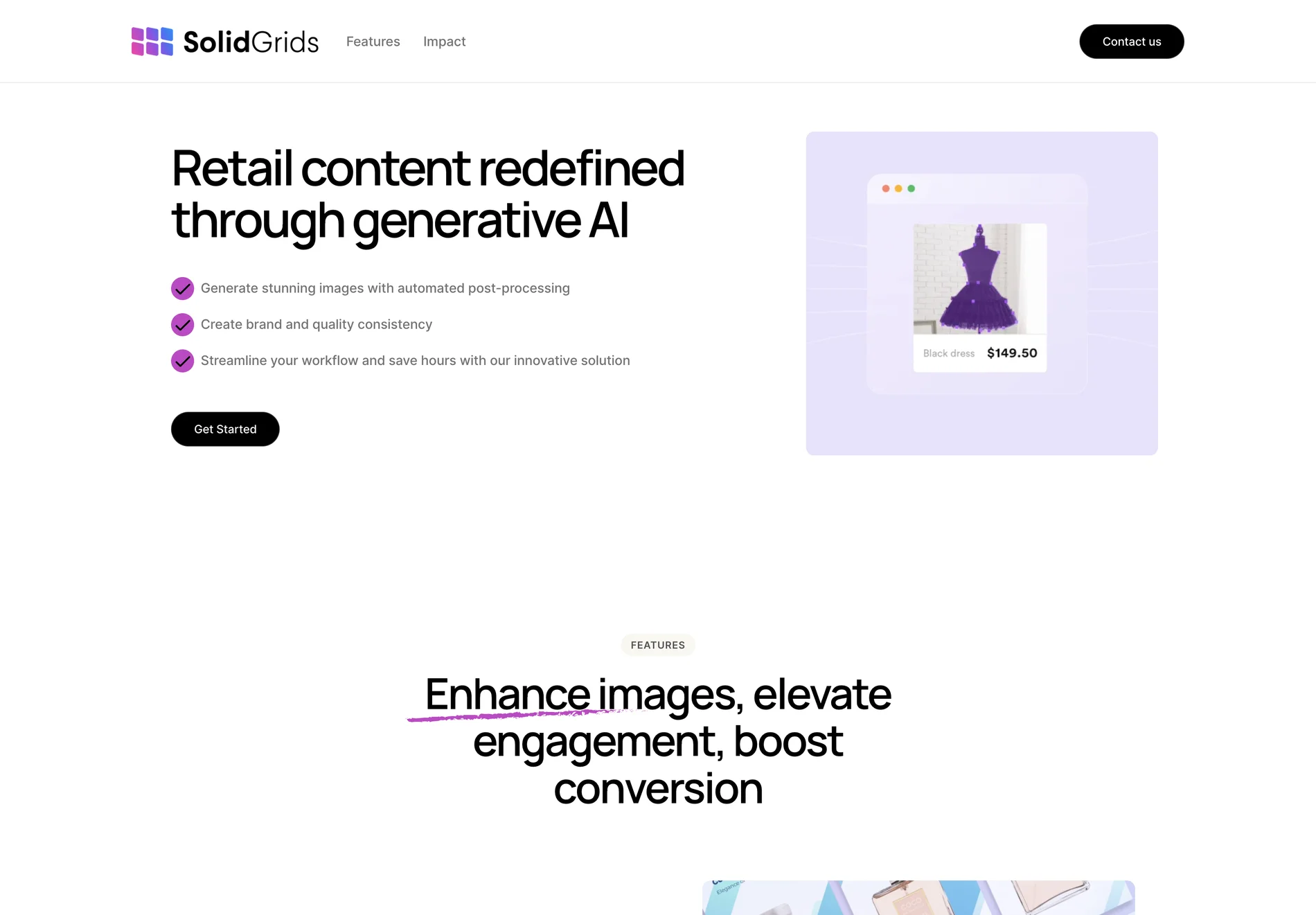 SolidGrids: Fully Automated Image Enhancing for E-commerce