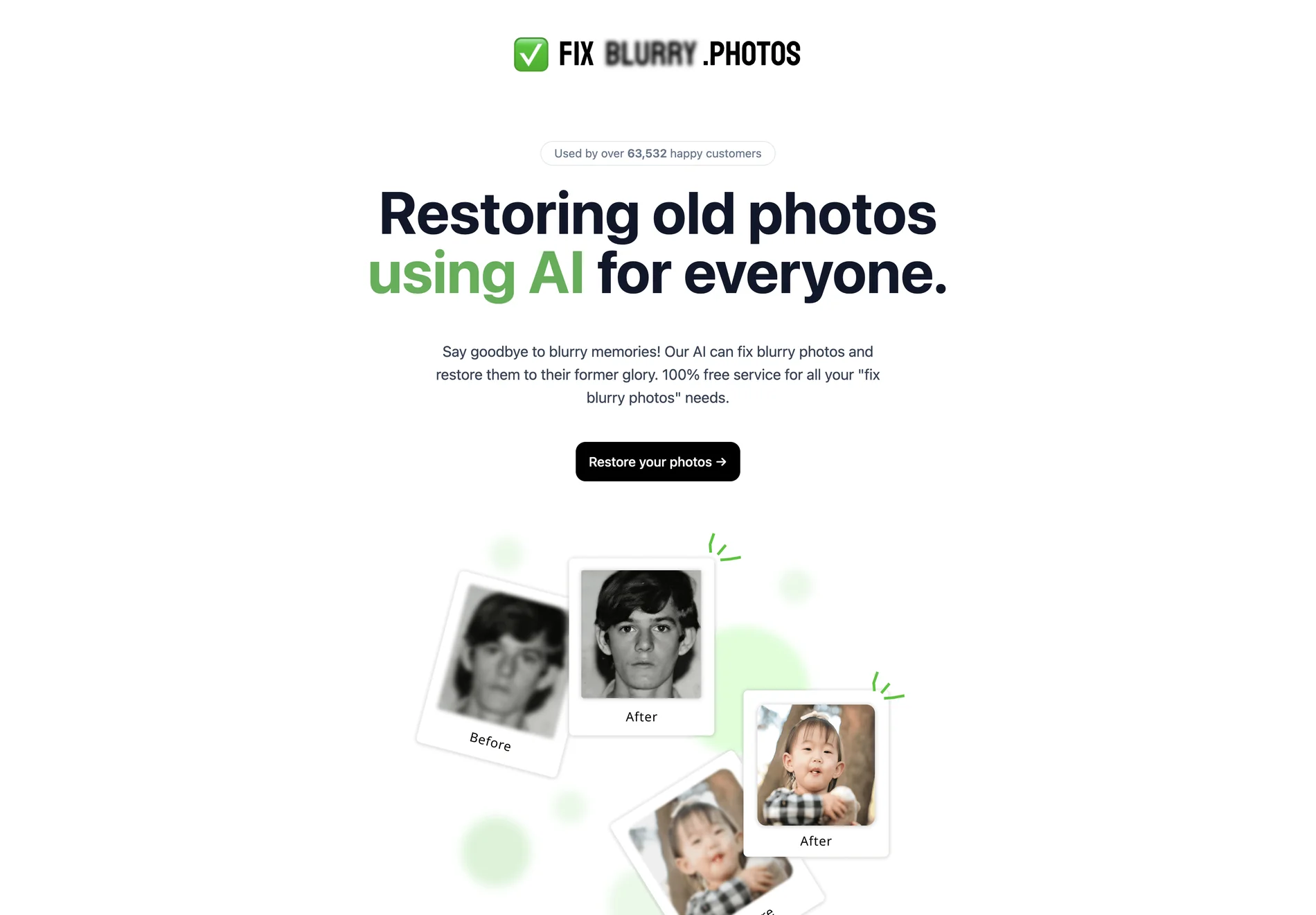 Face Photo Restorer - AI Powered Image Restoration