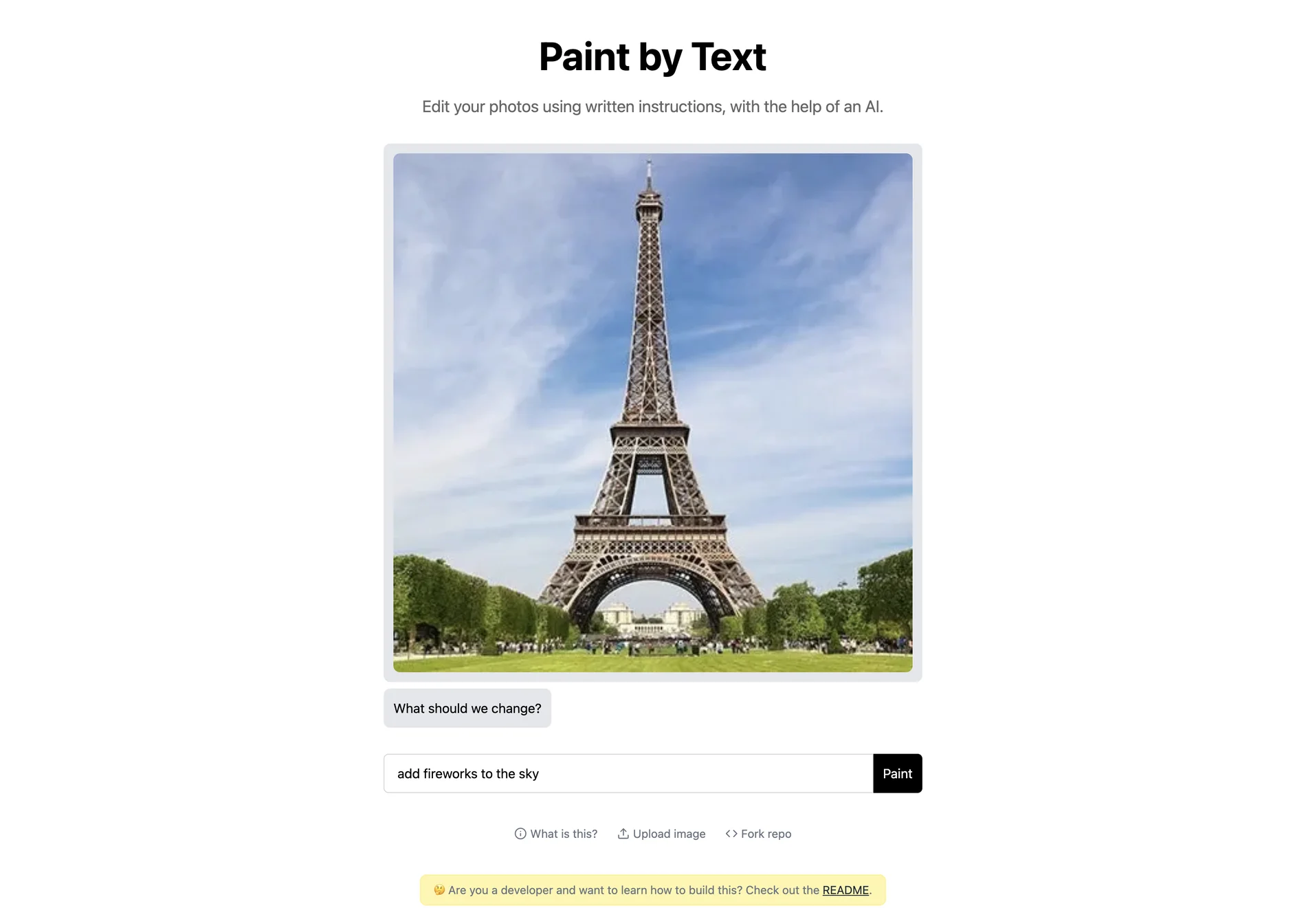 Paint by Text: AI-Powered Photo Editing with Written Instructions