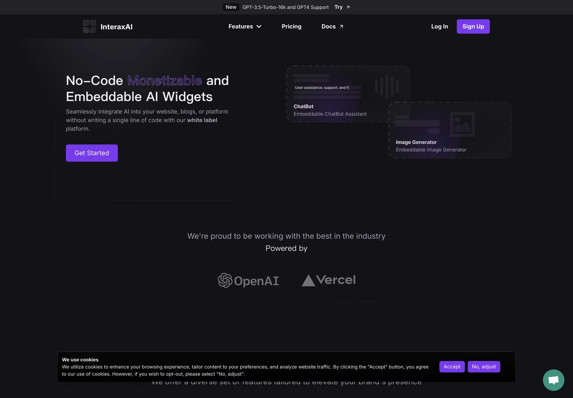 InteraxAI: No-Code Embeddable AI Widgets for Enhanced User Engagement