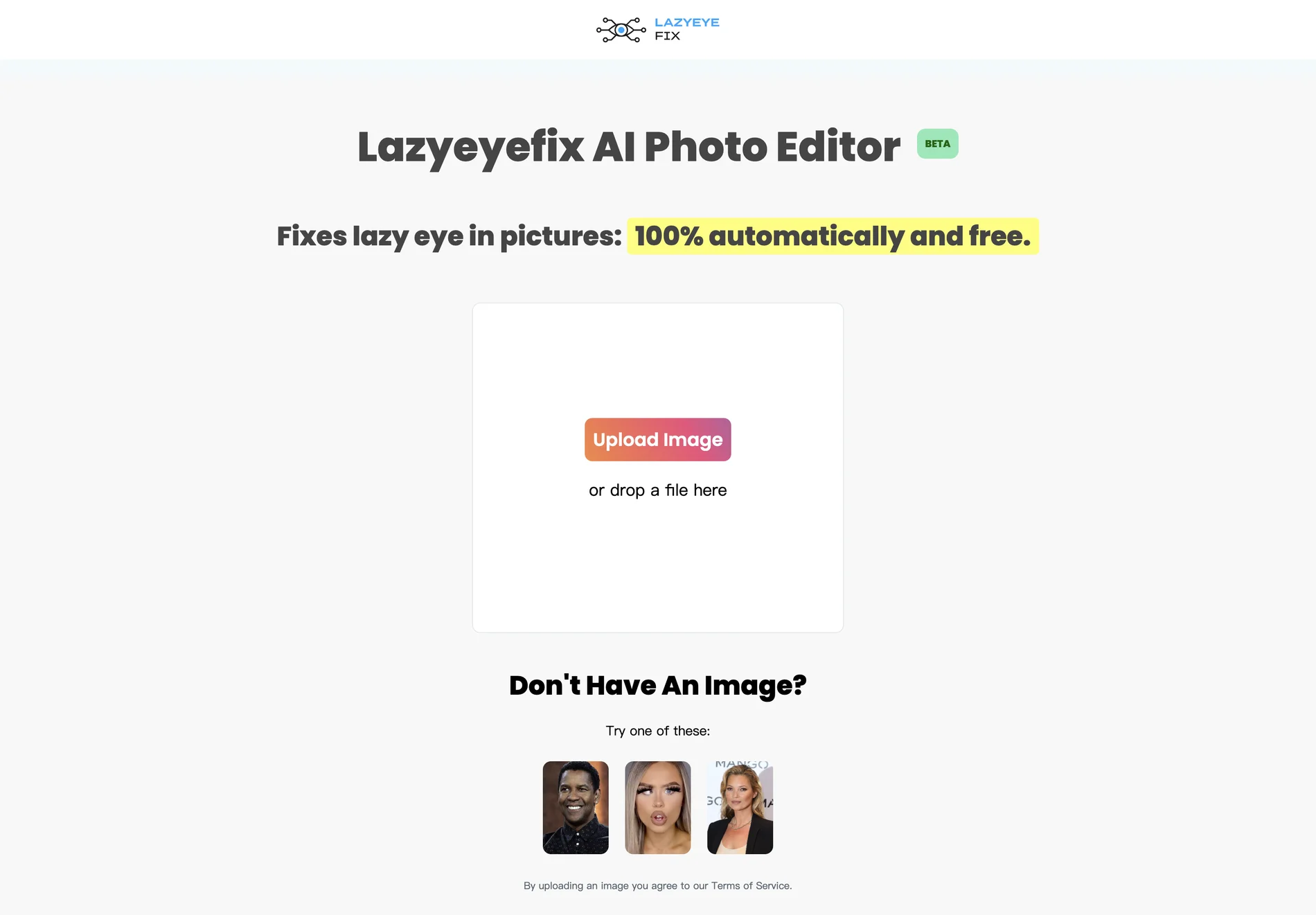 Lazyeyefix AI Photo Editor: Automatically Fix Lazy Eye in Seconds