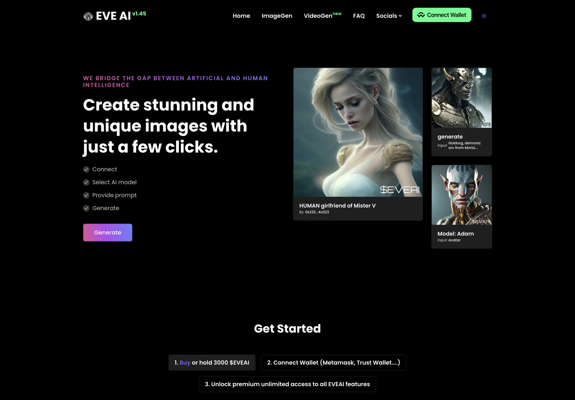 EVEAI: Create Unique Images with AI-Powered Features