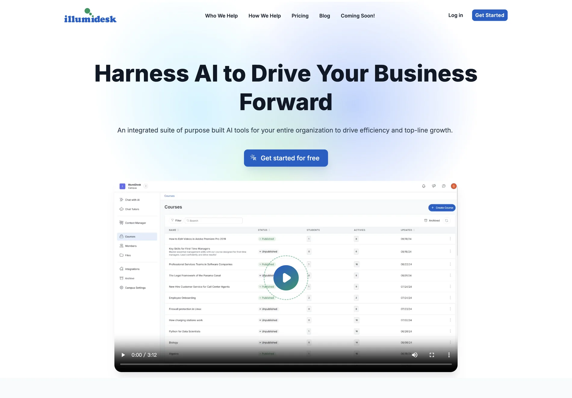 IllumiDesk: AI-Powered Content Creation for Efficiency and Growth