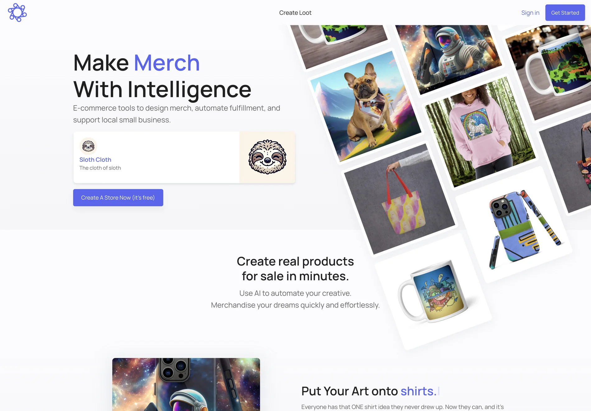 Lootgod: AI-Powered Platform for Custom Merchandise Creation