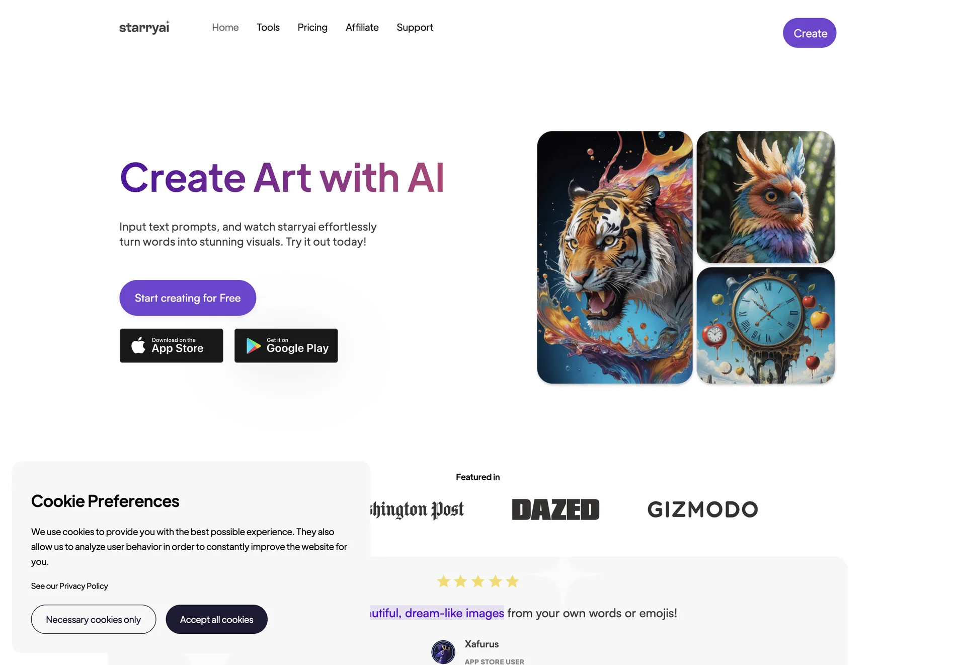 starryai - AI Art Generator App - AI Art Maker