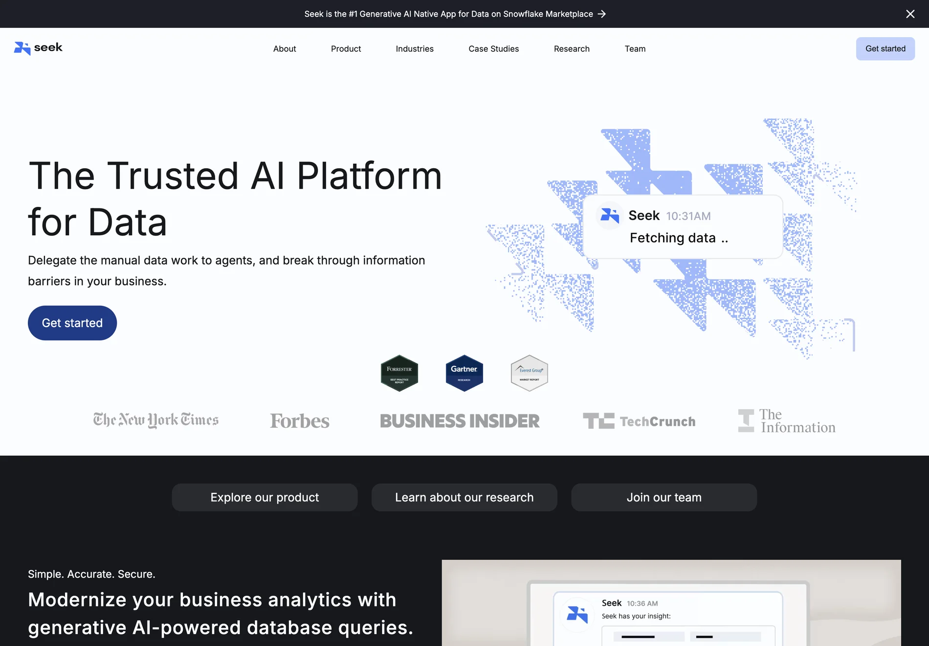 Seek AI: Revolutionizing Business Analytics with Generative AI