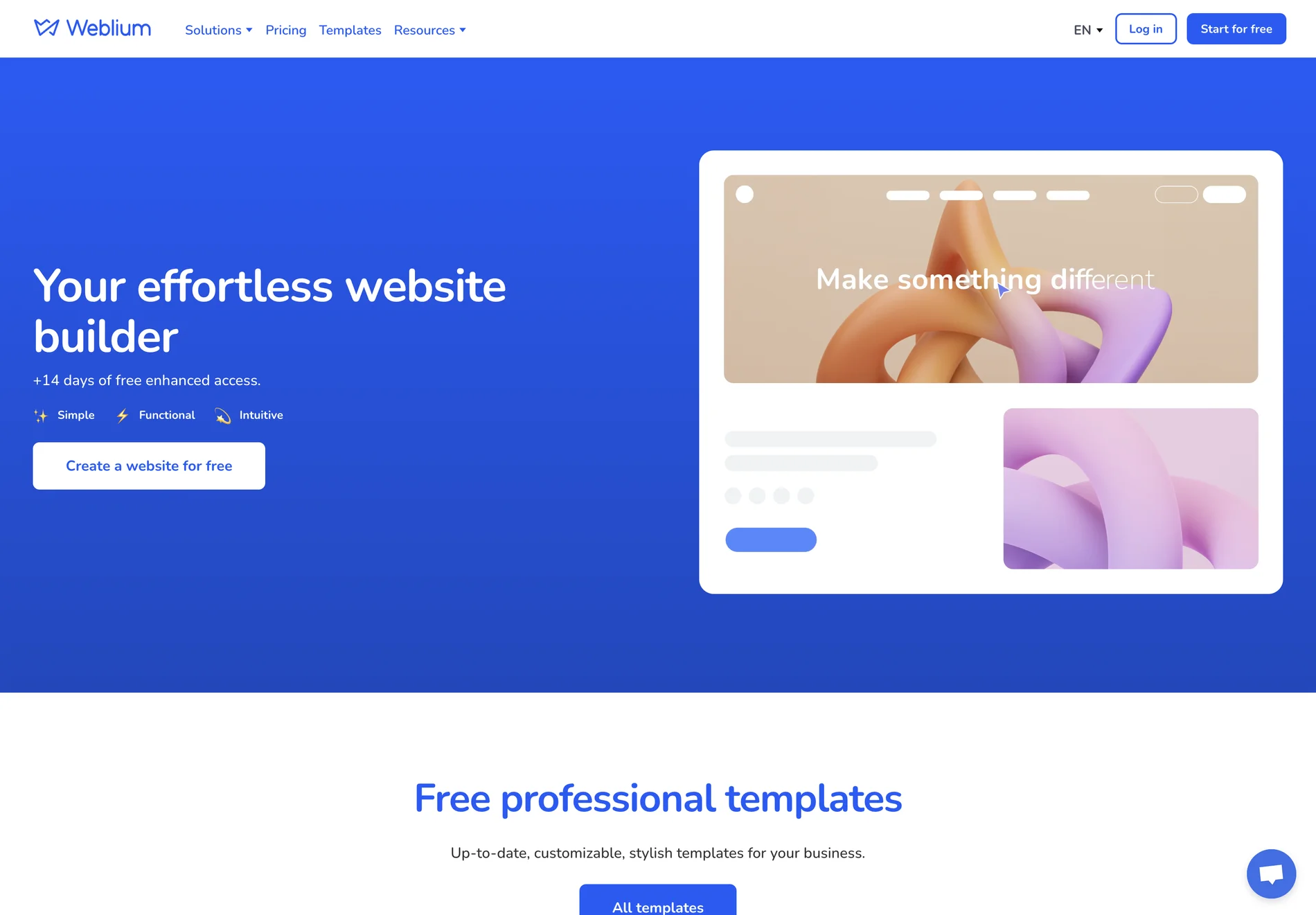 Weblium: AI-Powered Website Builder for Effortless Website Creation