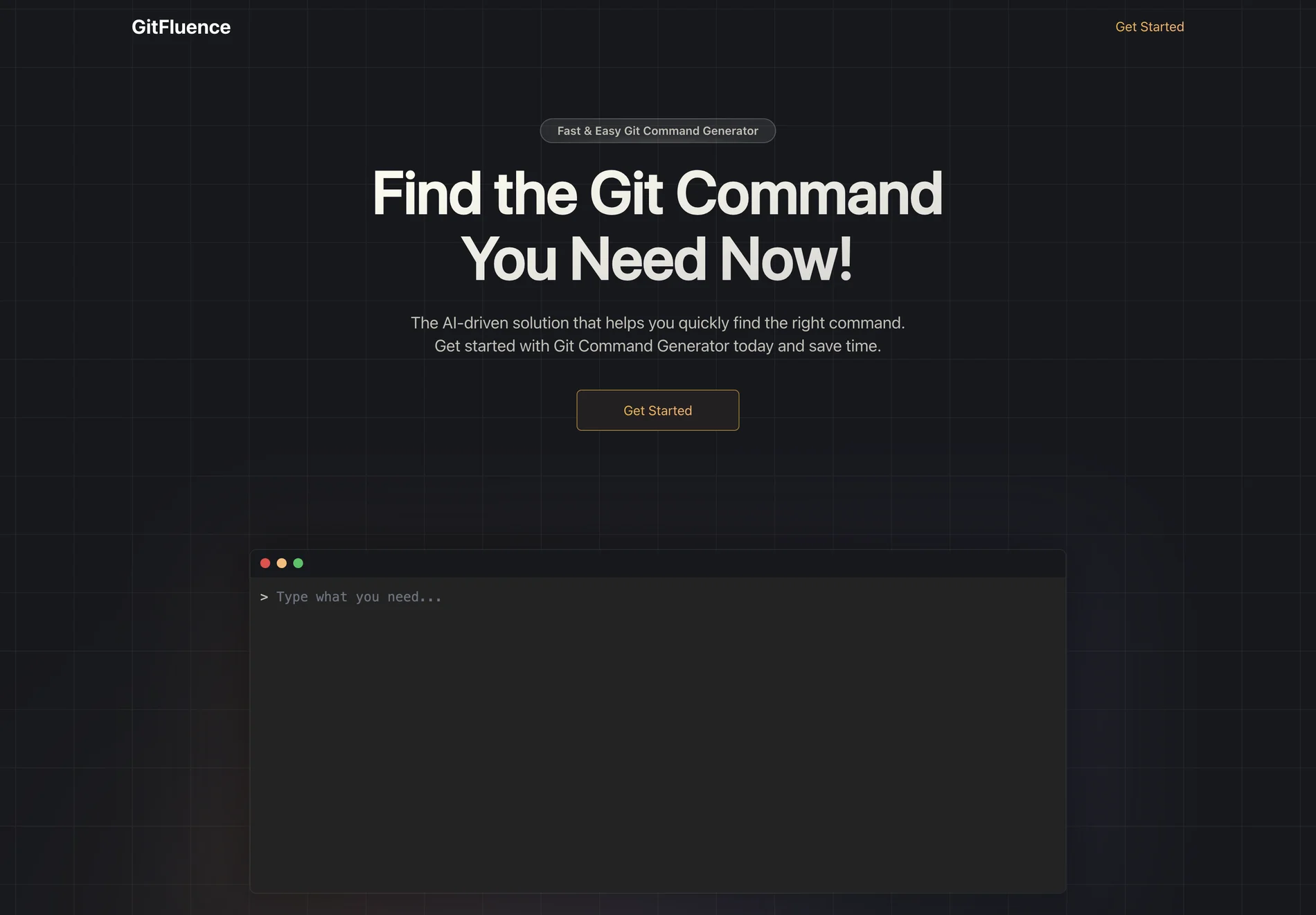 GitFluence - AI-Powered Git Command Generator