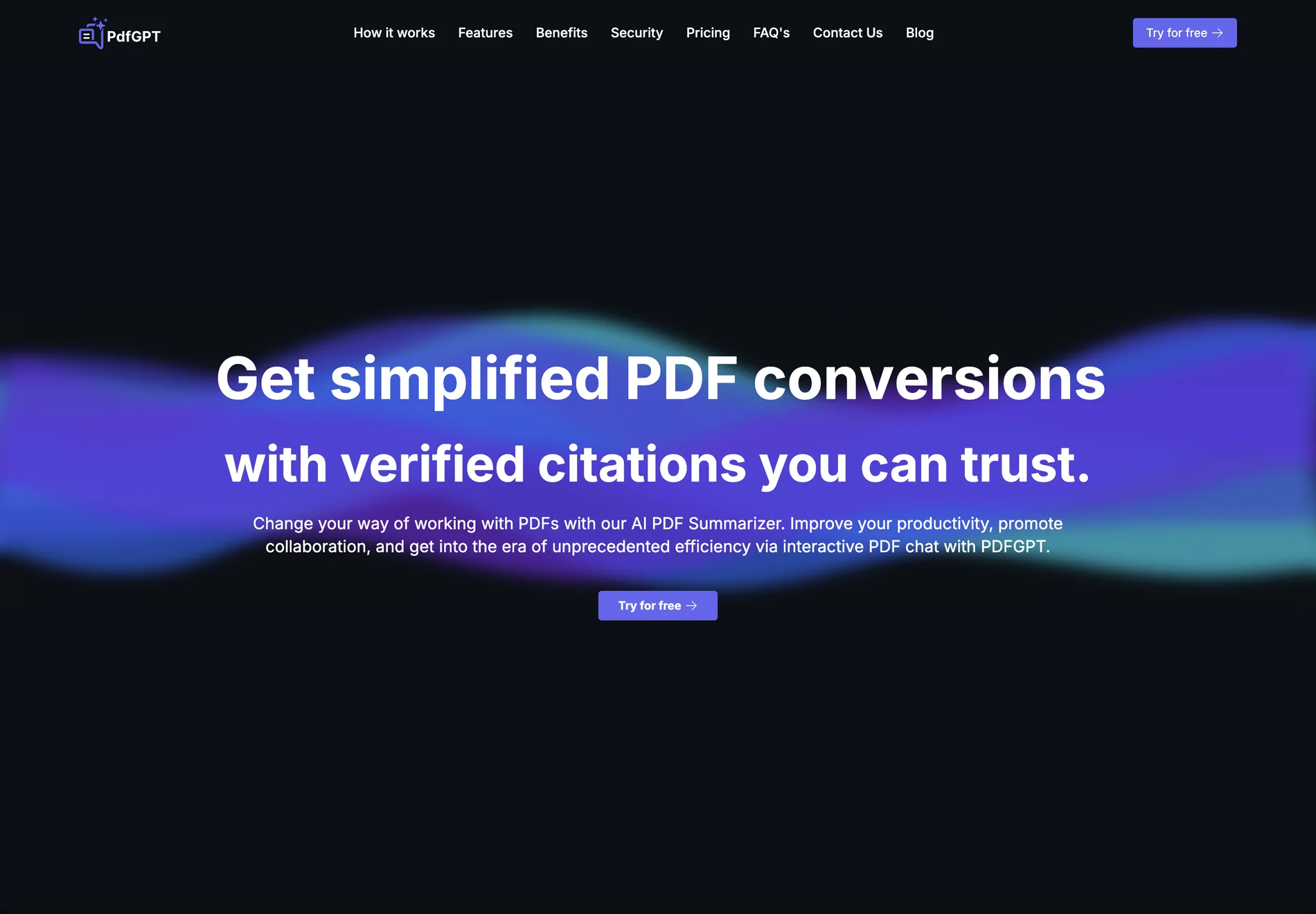 AI PDF Summarizer | Try PDFGPT.IO for Free!