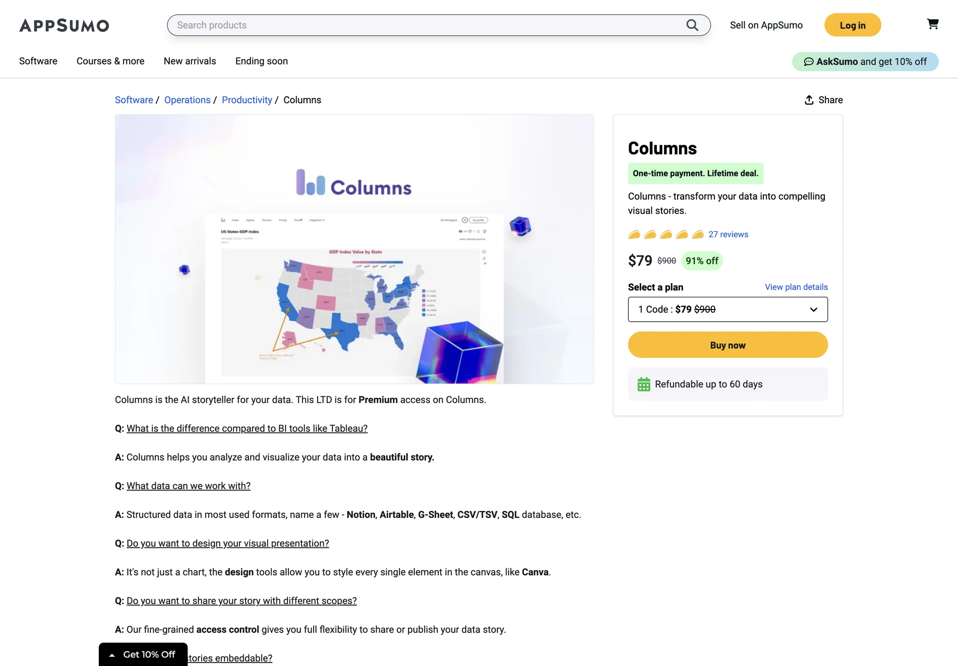 Columns: AI-Powered Data Storytelling Tool