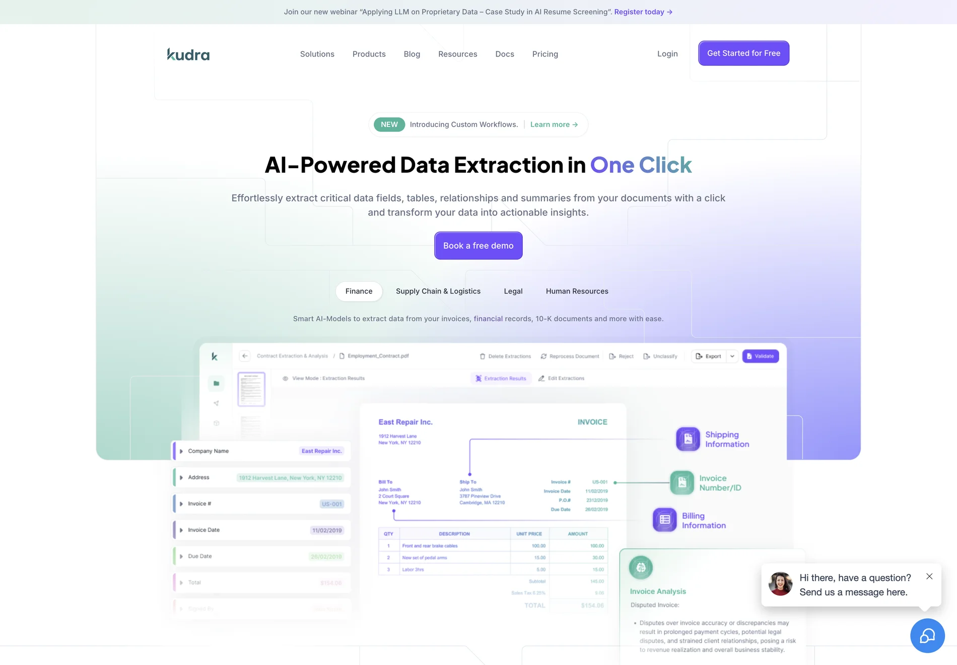 Kudra: AI-Powered Data Extraction for Streamlined Document Processing