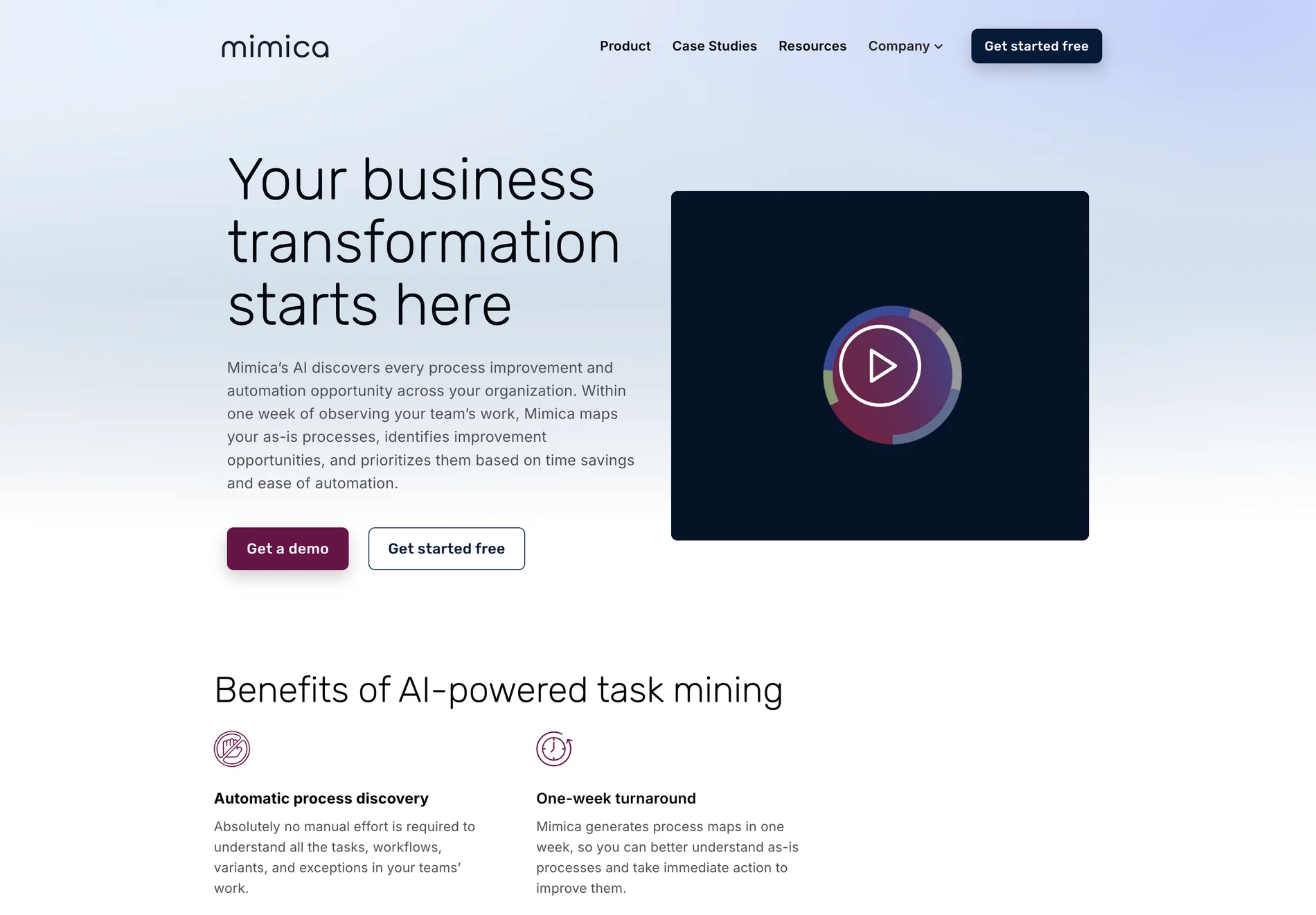 Process Intelligence & Task Mining – Mimica