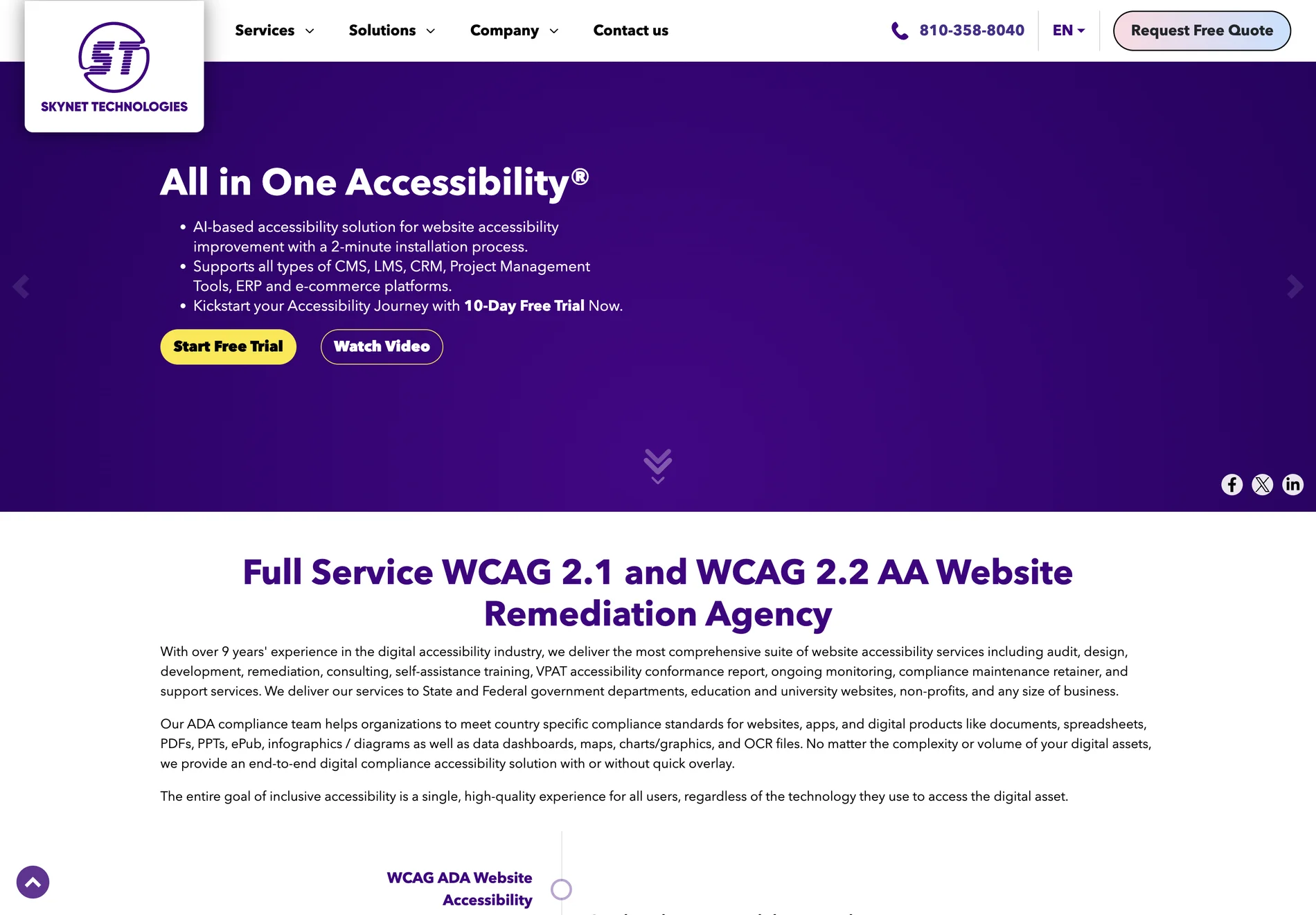 All in One Accessibility - AI-Powered Web Accessibility Solution