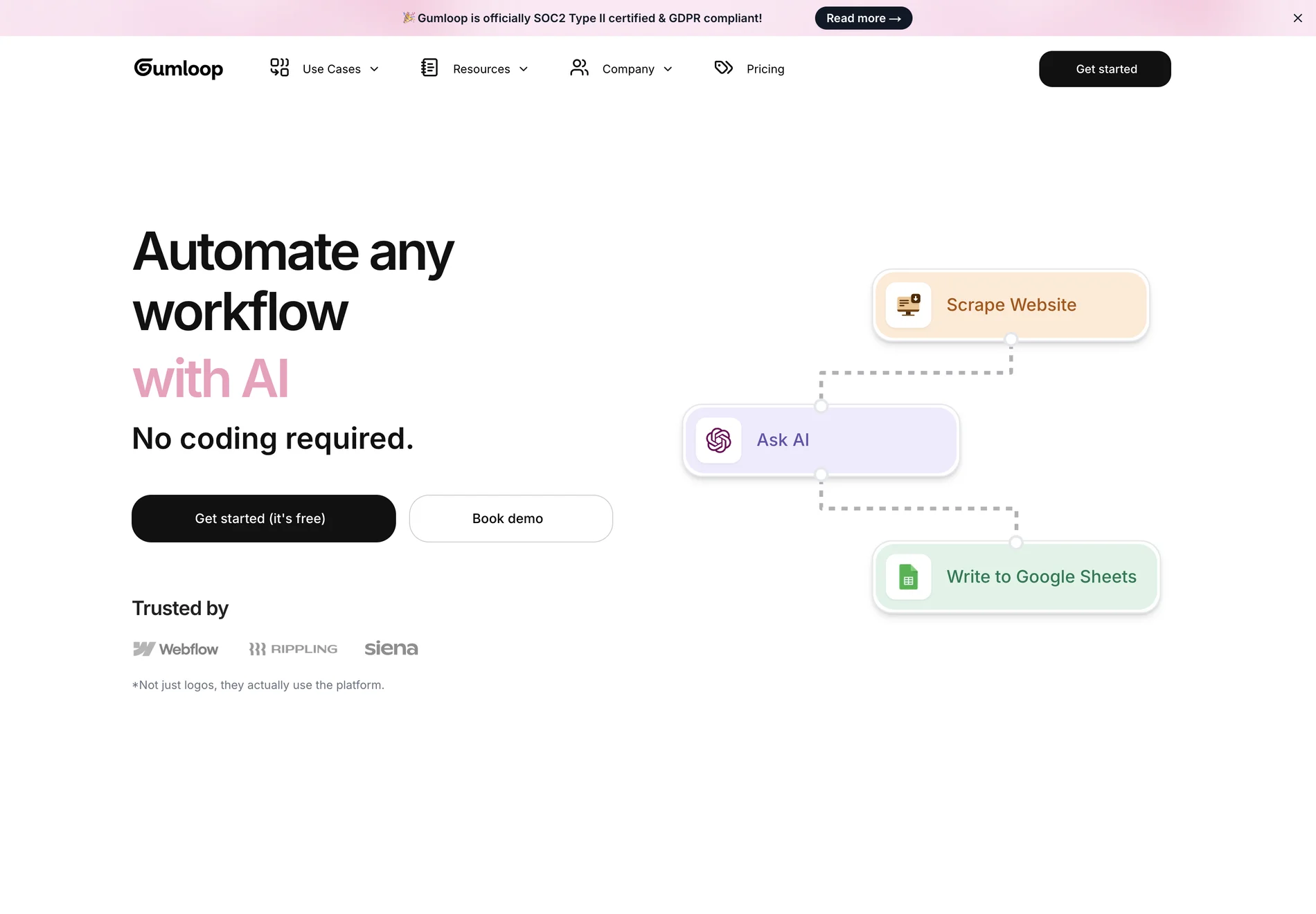 Gumloop: AI-Powered Automation Framework for Streamlined Workflows