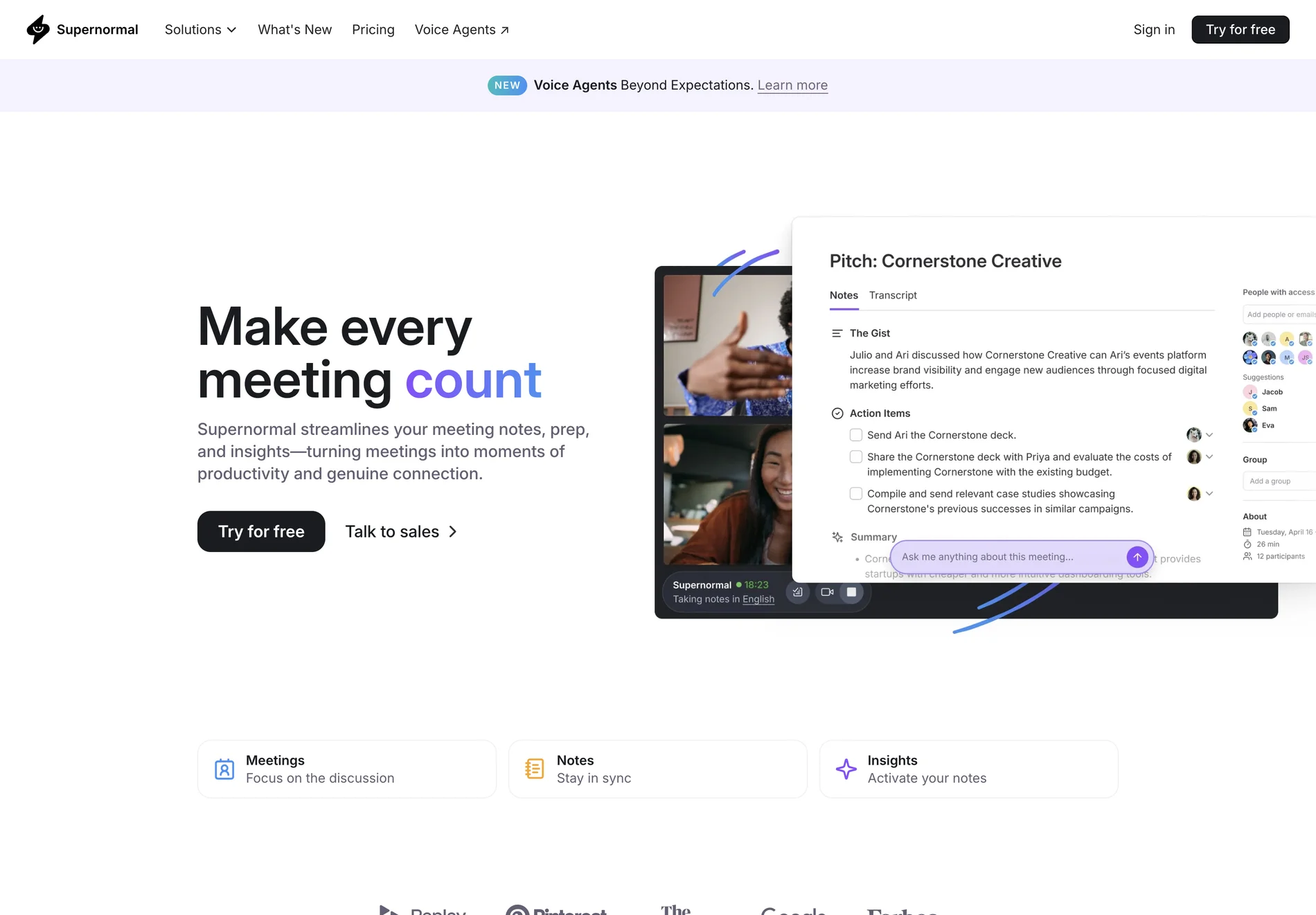 Supernormal: AI-Powered Meeting Assistant for Enhanced Productivity