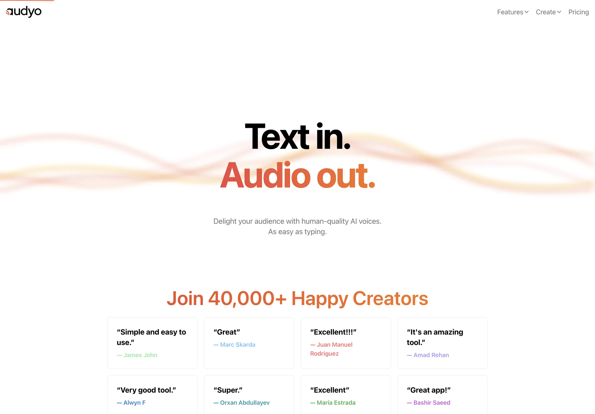 Audyo: Create High-Quality AI Audio Effortlessly