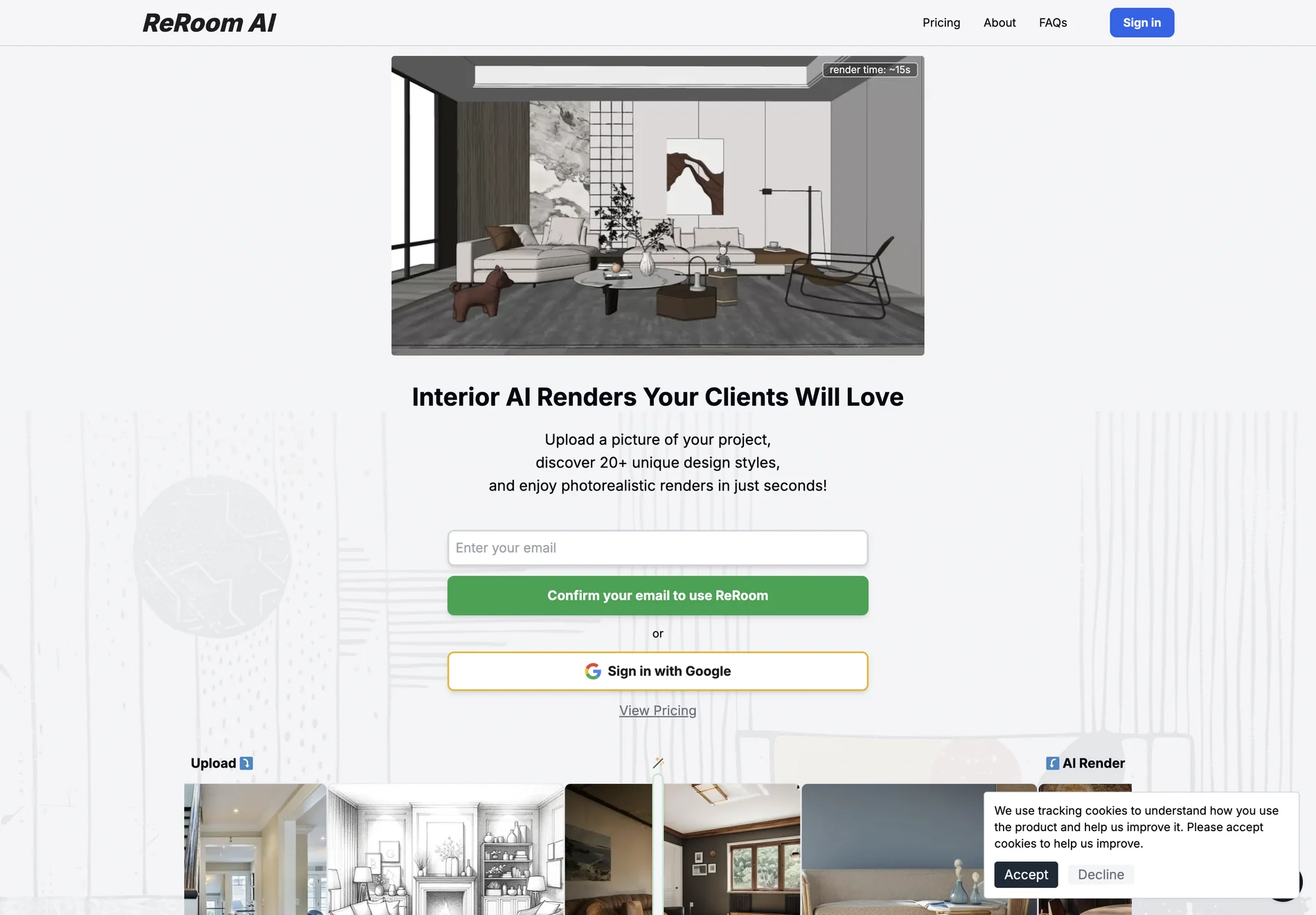 ReRoom AI: AI Tool for Interior Design