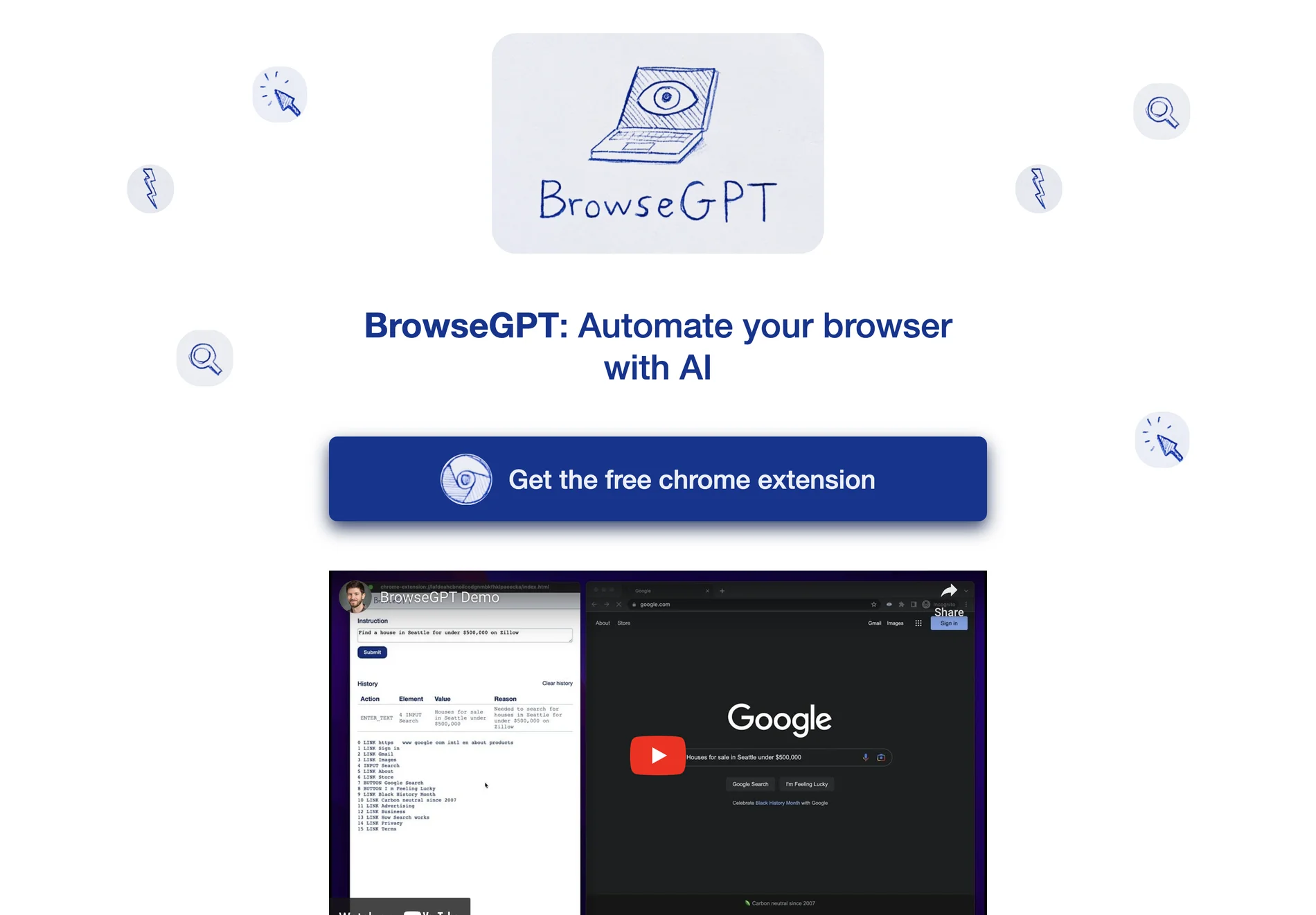 BrowseGPT: AI Browser Automation Chrome Extension