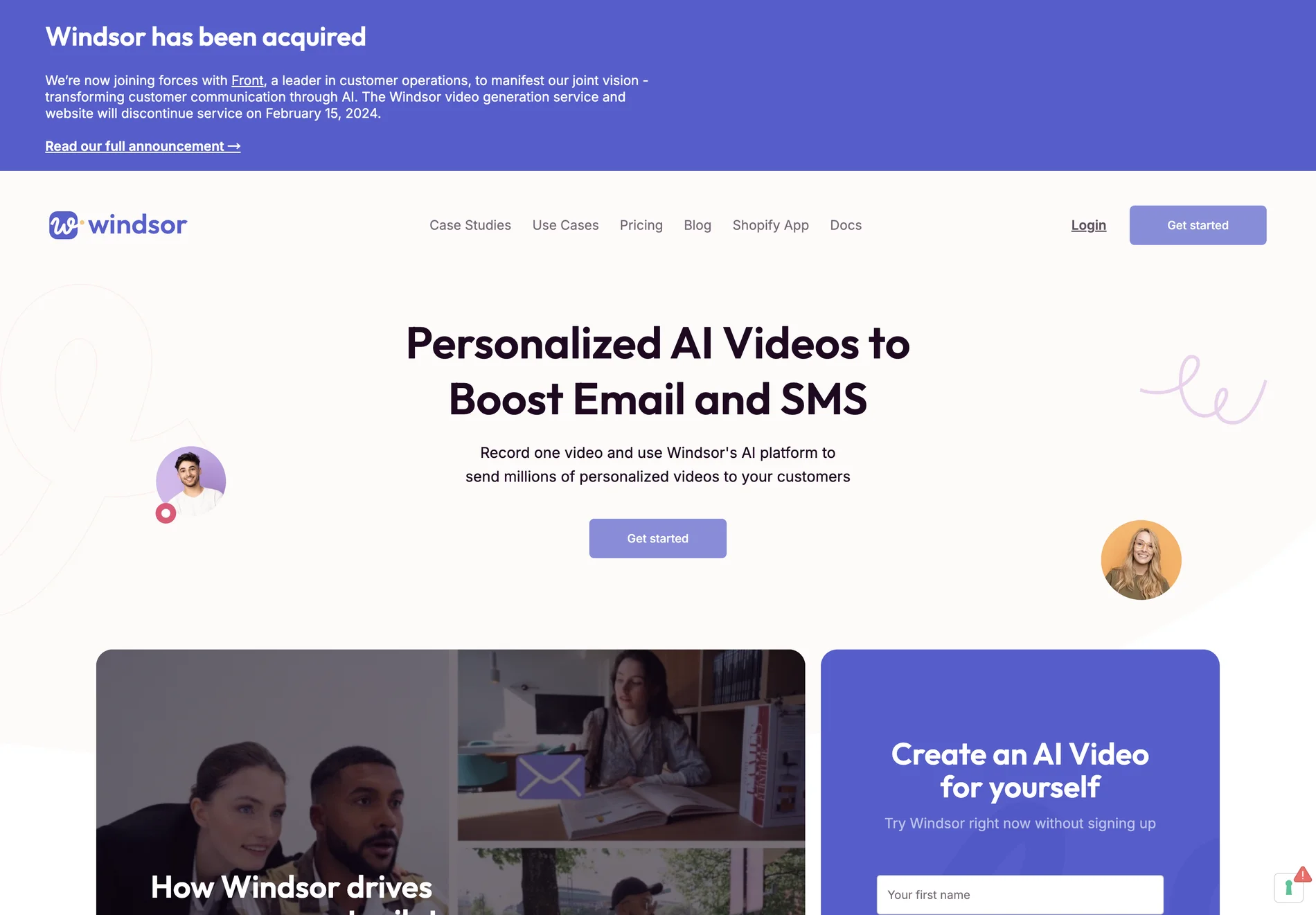 Windsor: Elevate Customer Engagement with AI-Powered Personalized Videos