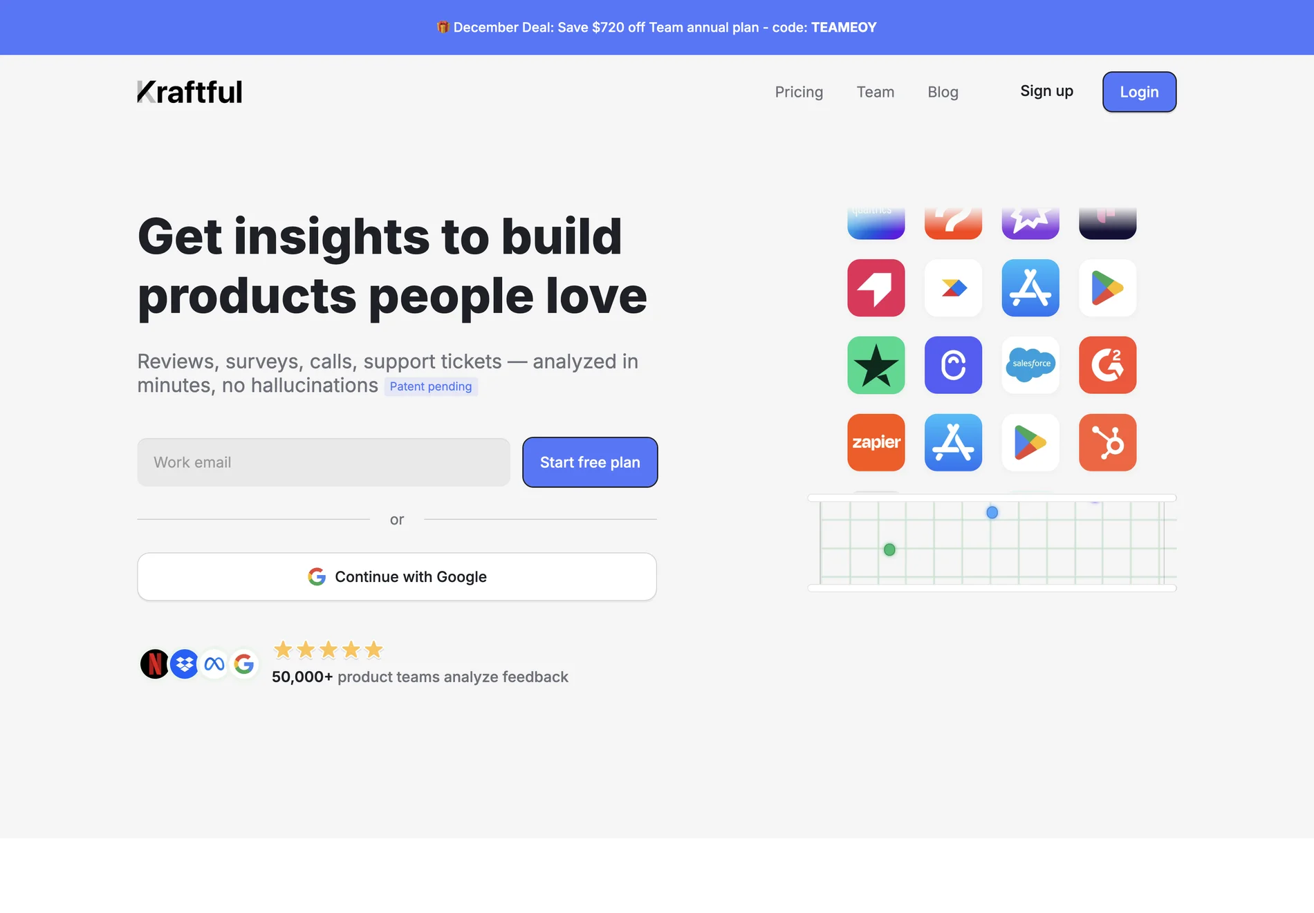 Kraftful: AI for Product Builders. The Ultimate Copilot for User Feedback