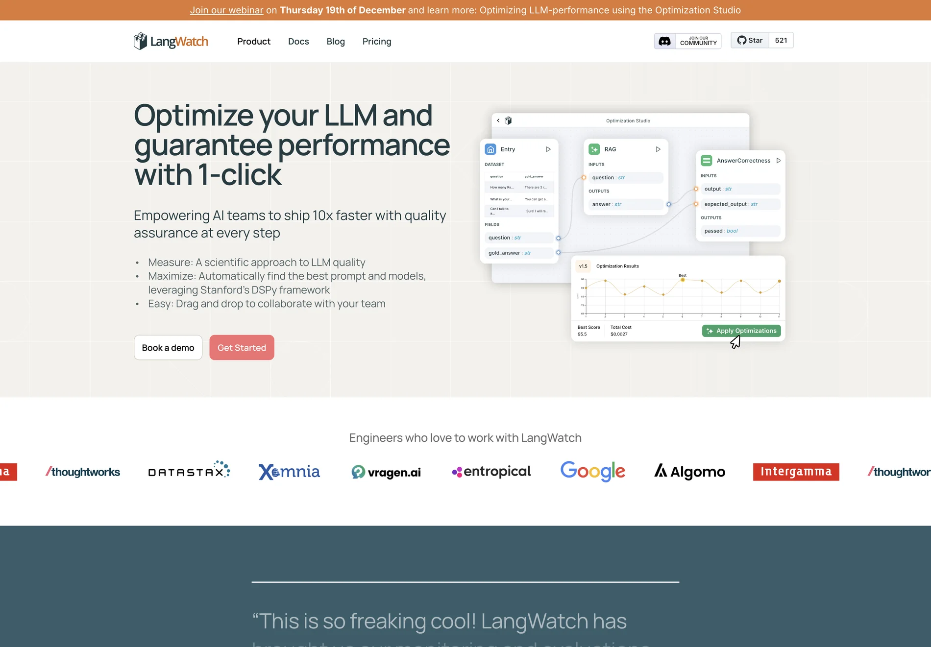 LangWatch: Optimize and Monitor Your LLM Performance with Ease