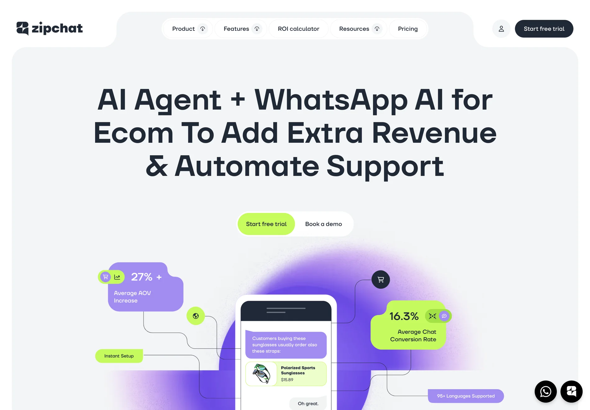 Zipchat AI | Best AI Chatbot for Ecommerce: Sales & Support