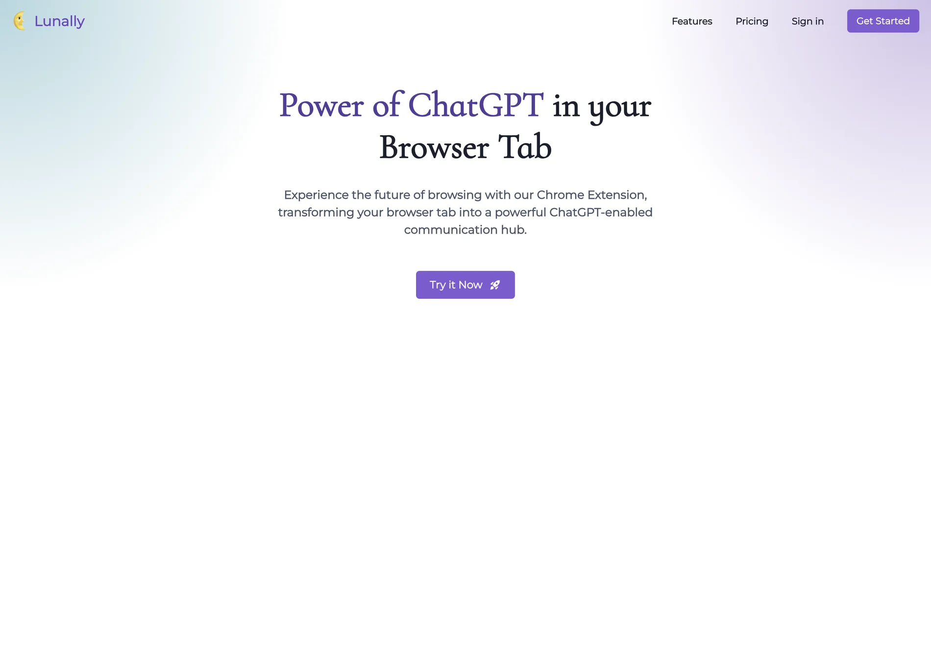 Lunally: Transform Your Browser Tab with ChatGPT Power