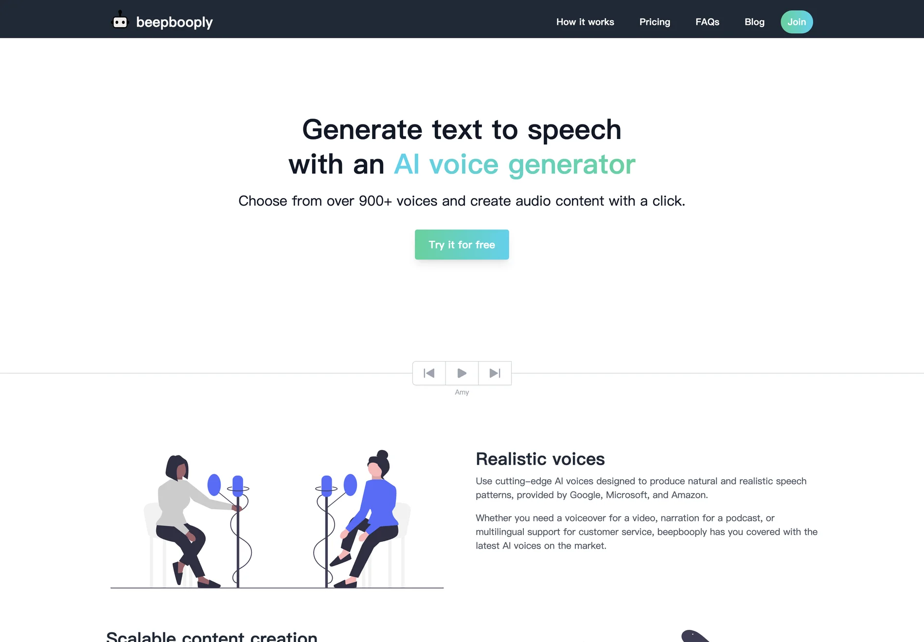 beepbooply: AI-Powered Text-to-Speech for High-Quality Audio Content