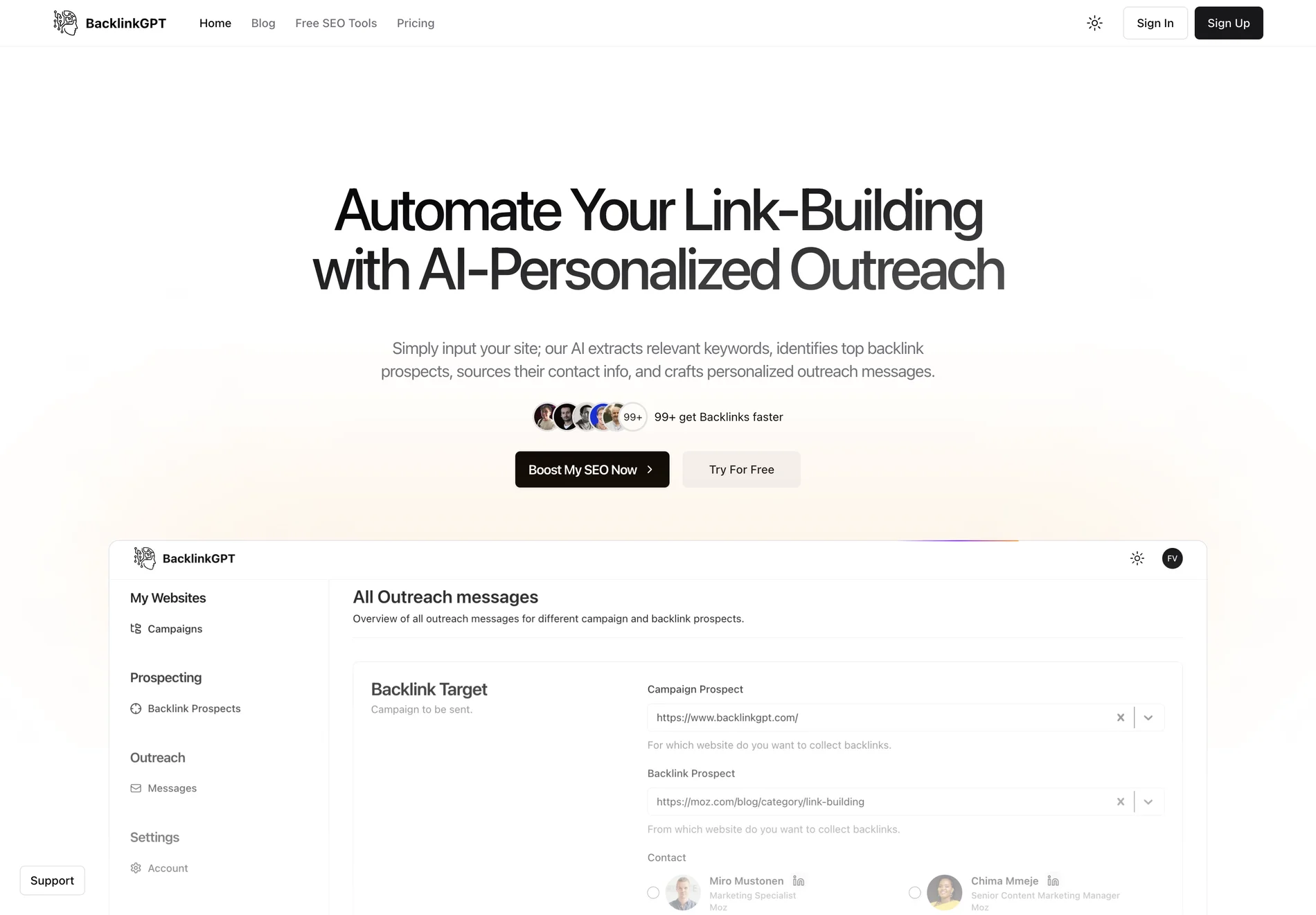 AI-Powered Link Building Platform | BacklinkGPT