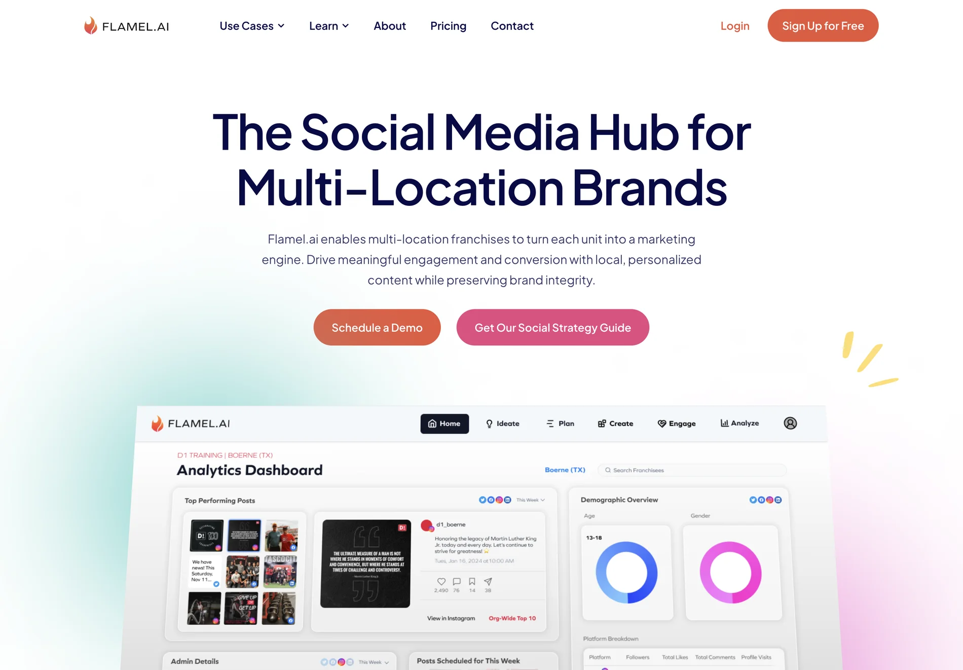 Flamel.ai: Empowering Multi-Location Brands with AI-Driven Social Media Management