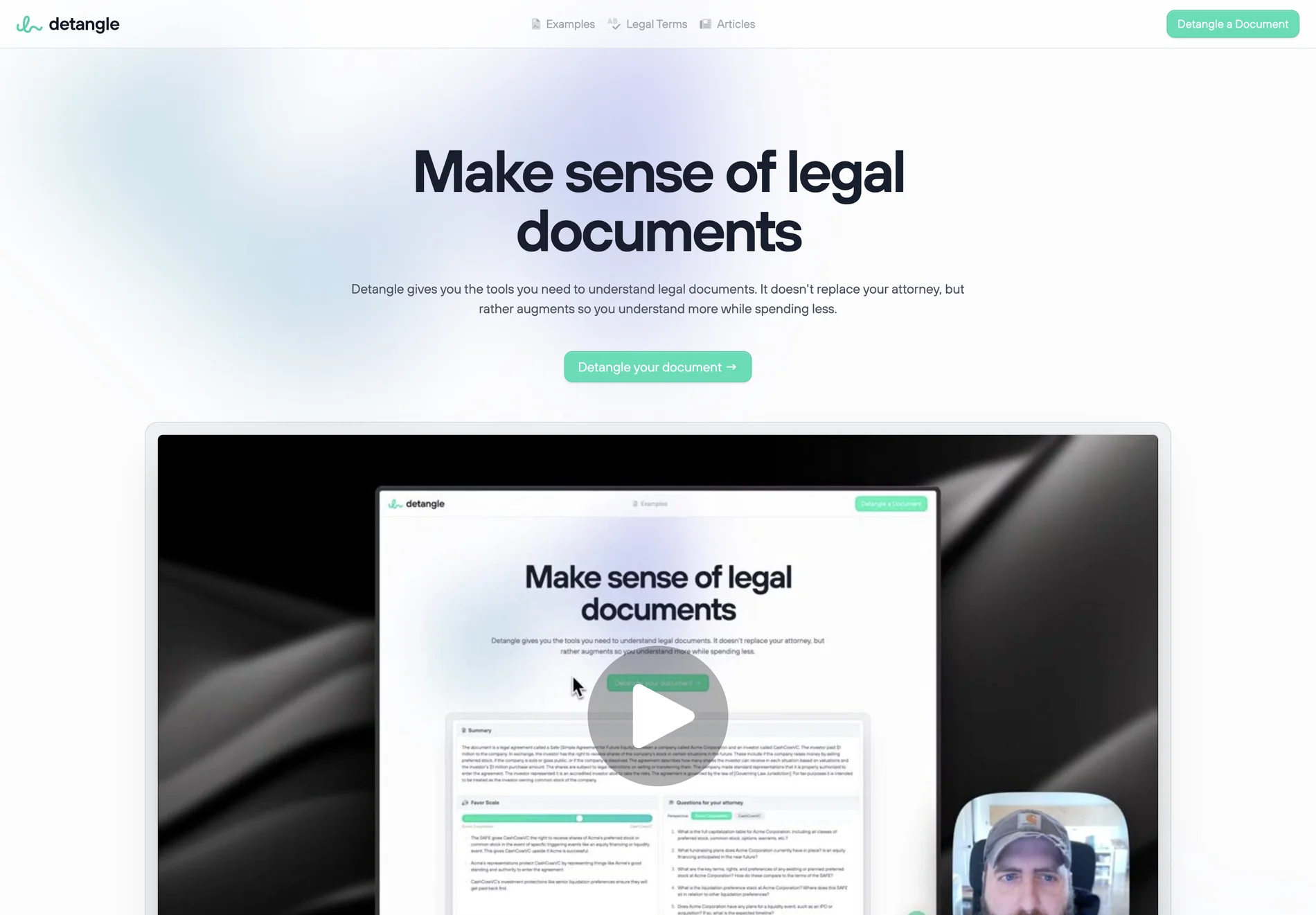 Detangle: Simplify and Understand Legal Documents with AI