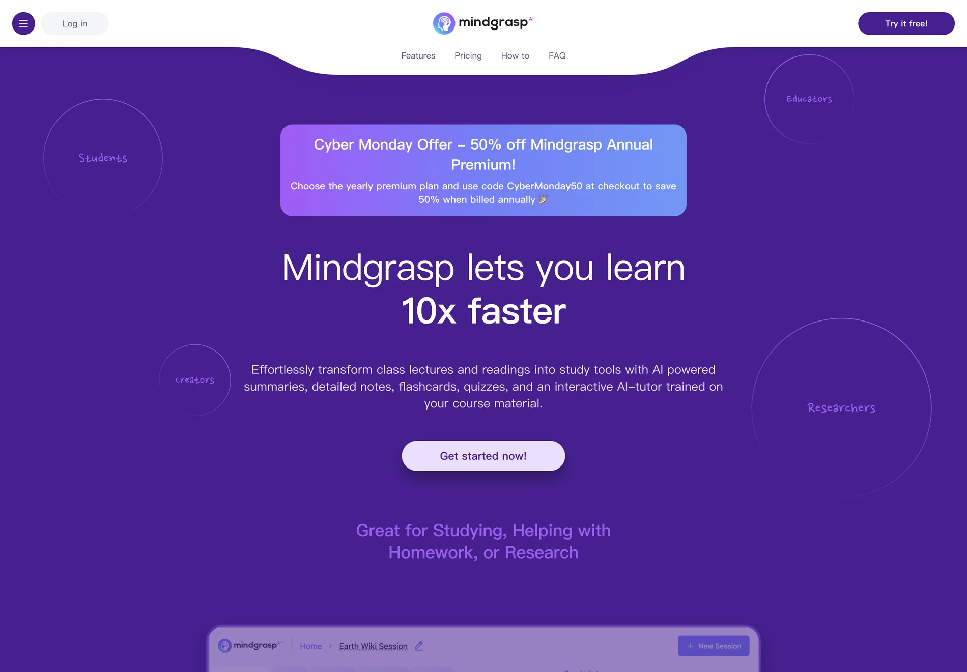 Mindgrasp: AI-Powered Learning Tool for 10x Faster Study